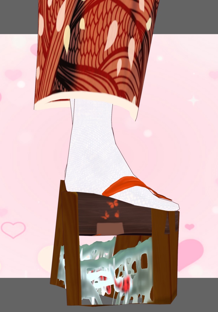 OrangeSunset BlueSkies Japanese Traditional wear