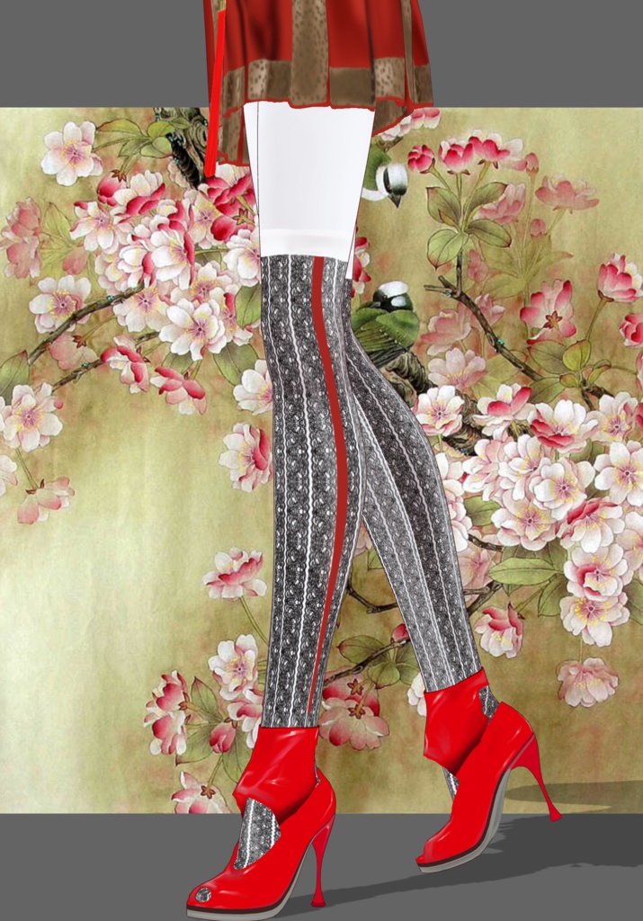 Cherry Blossom FoxTrot Modern Kimono