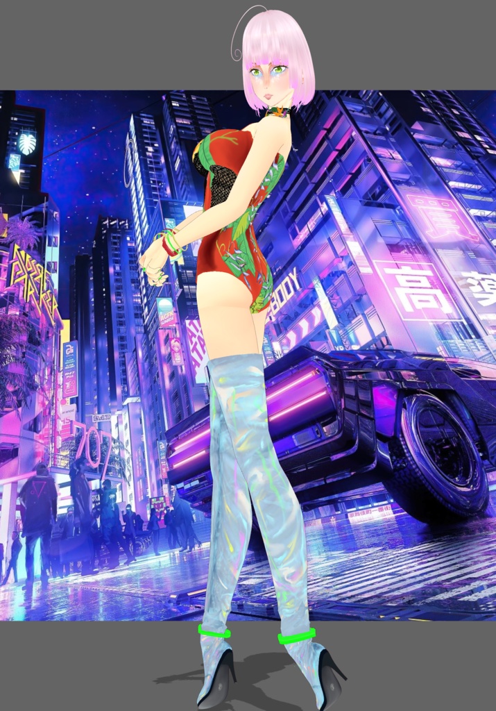 CyberPunk Tropical Metallic Set