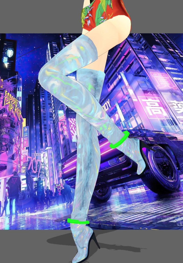 CyberPunk Tropical Metallic Set