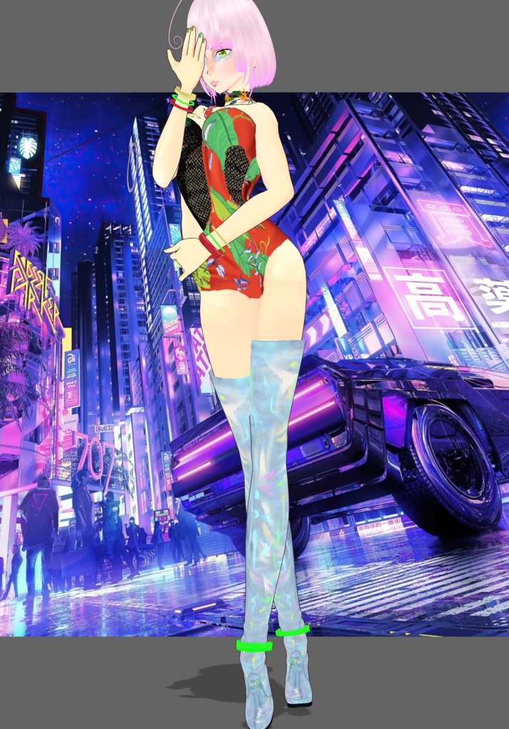 CyberPunk Tropical Metallic Set