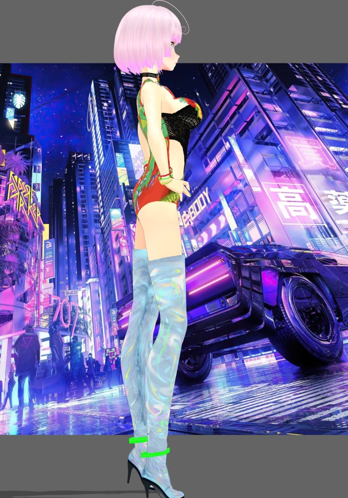 CyberPunk Tropical Metallic Set