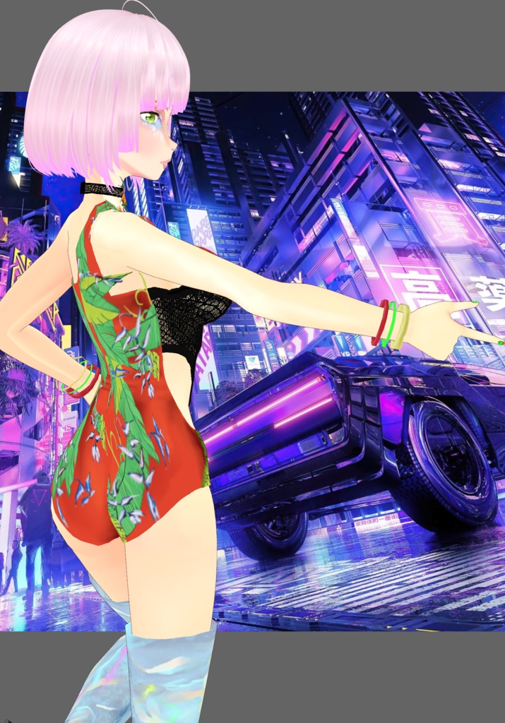 CyberPunk Tropical Metallic Set