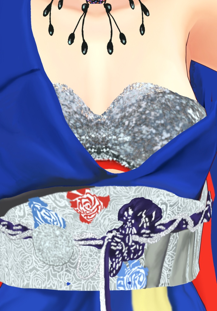 Electric Kimono Sarong Set Cyberpunk Kimono Set