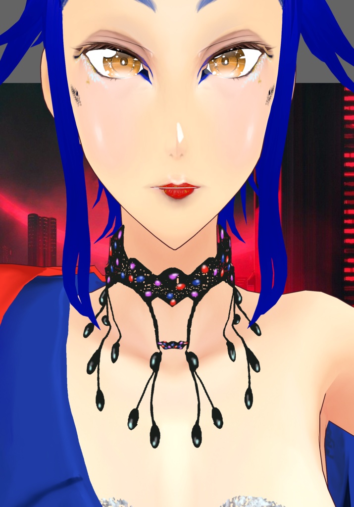 Electric Kimono Sarong Set Cyberpunk Kimono Set