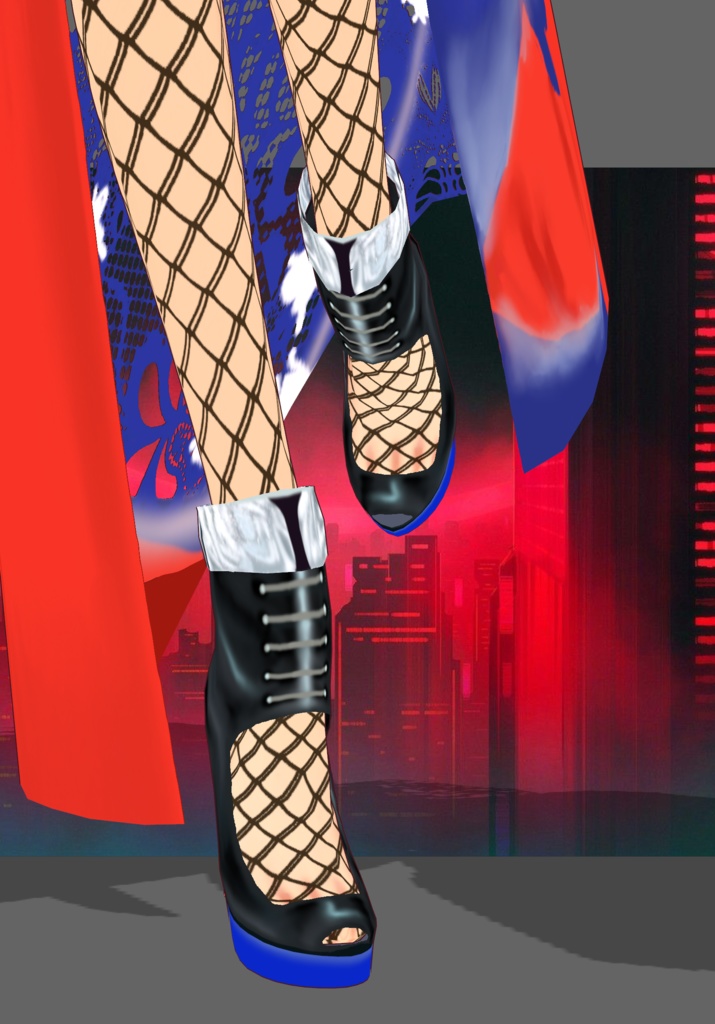 Electric Kimono Sarong Set Cyberpunk Kimono Set