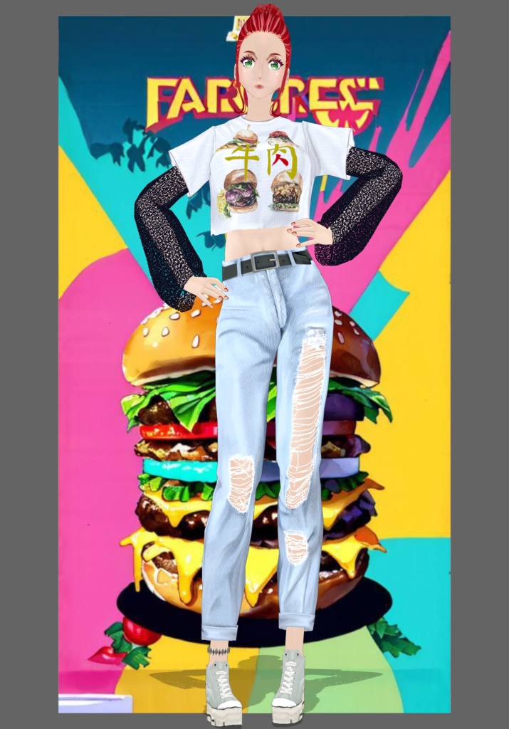 FastFood Burger Kawaii Set