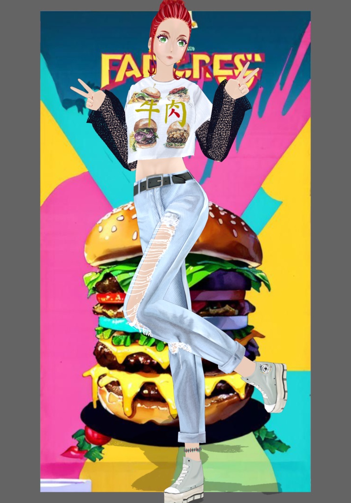 FastFood Burger Kawaii Set