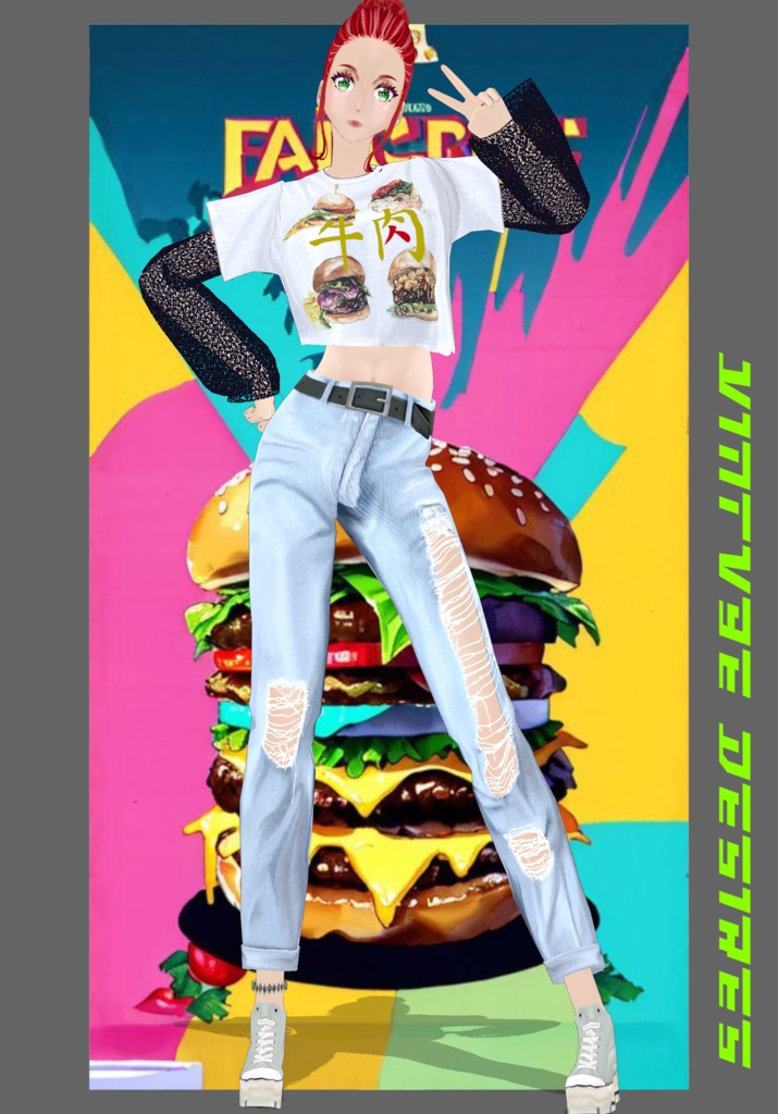 FastFood Burger Kawaii Set