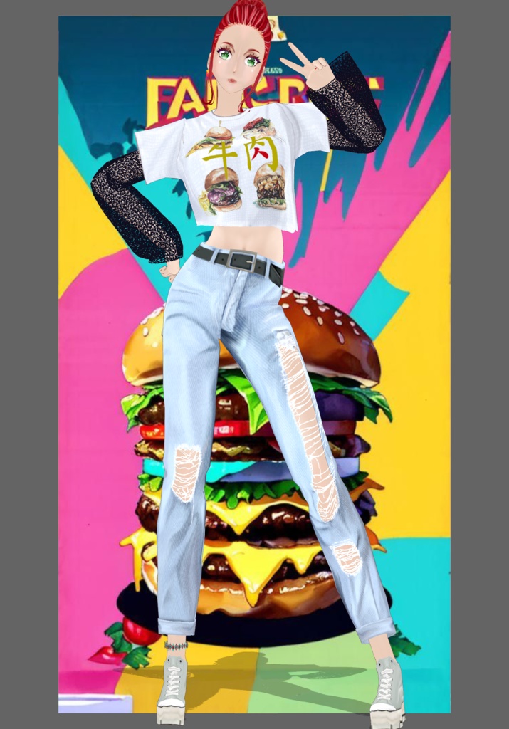 FastFood Burger Kawaii Set