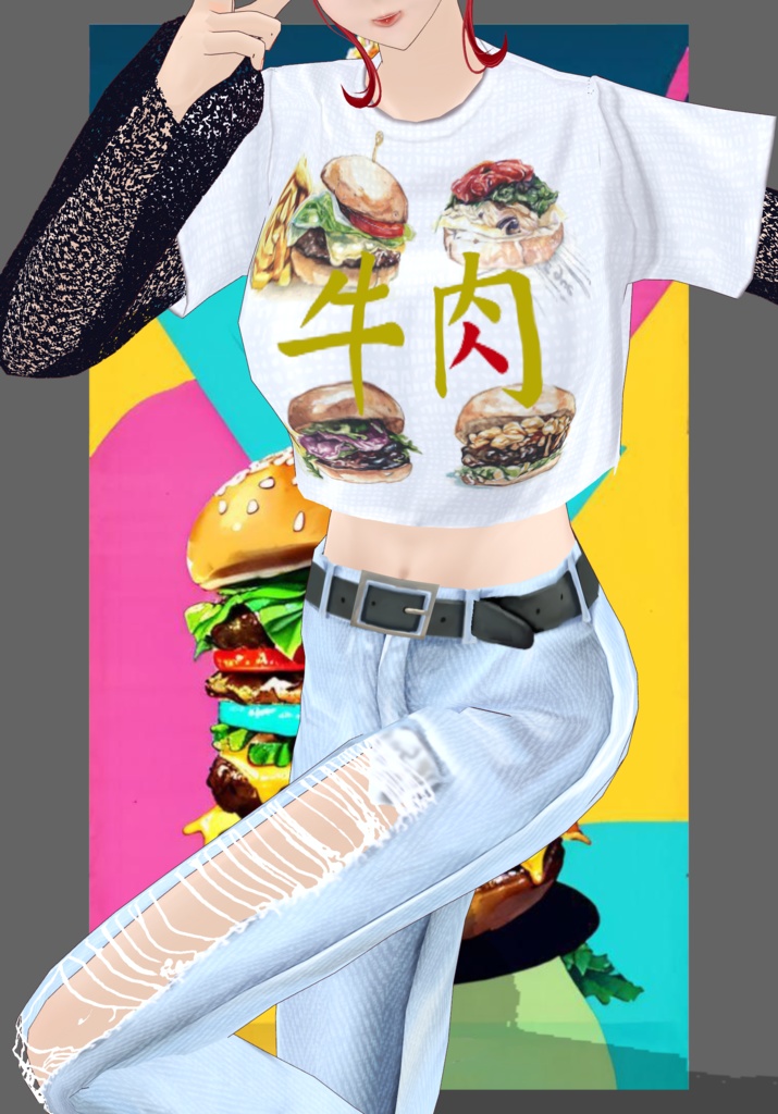 FastFood Burger Kawaii Set