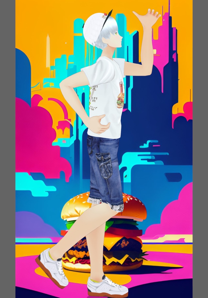 FastFood Burger Kawaii Boys Set