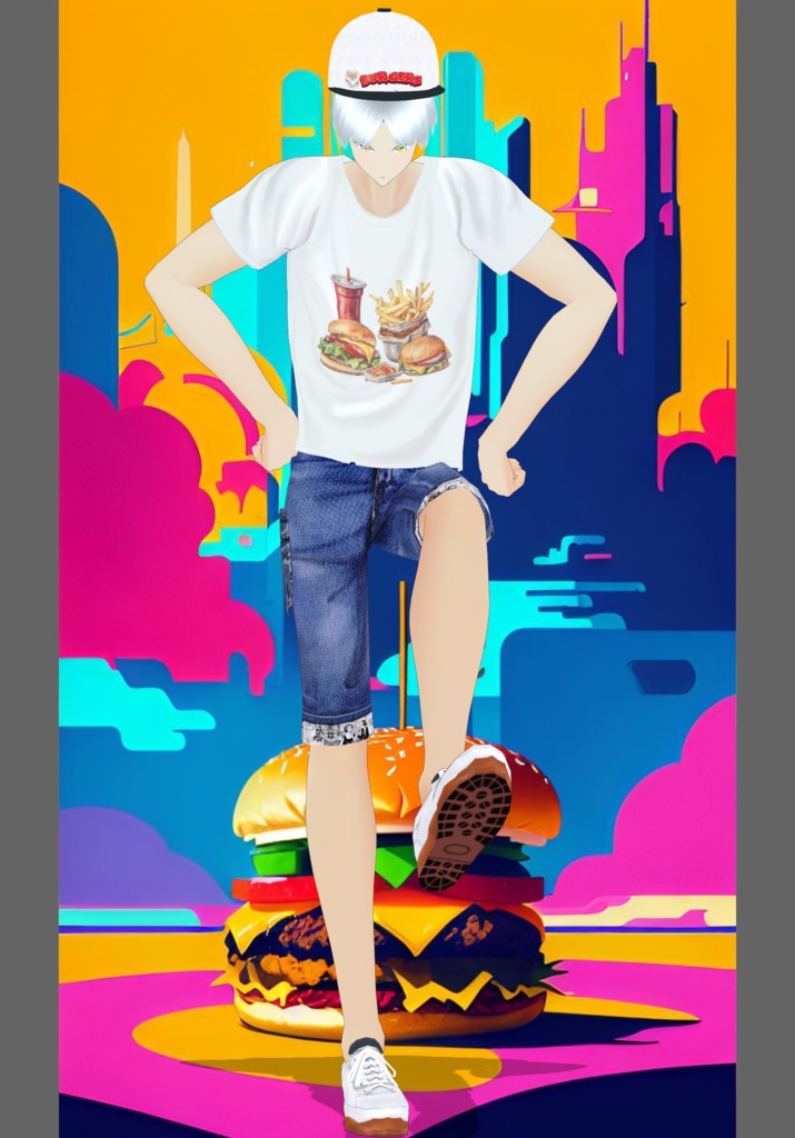 FastFood Burger Kawaii Boys Set