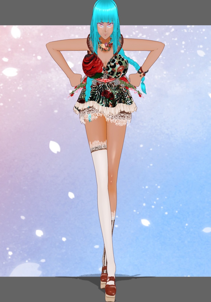 Animal Floral Lace Lolita Set