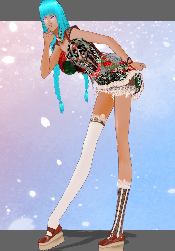 Animal Floral Lace Lolita Set