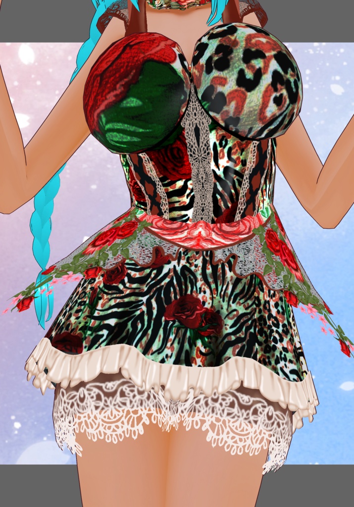 Animal Floral Lace Lolita Set