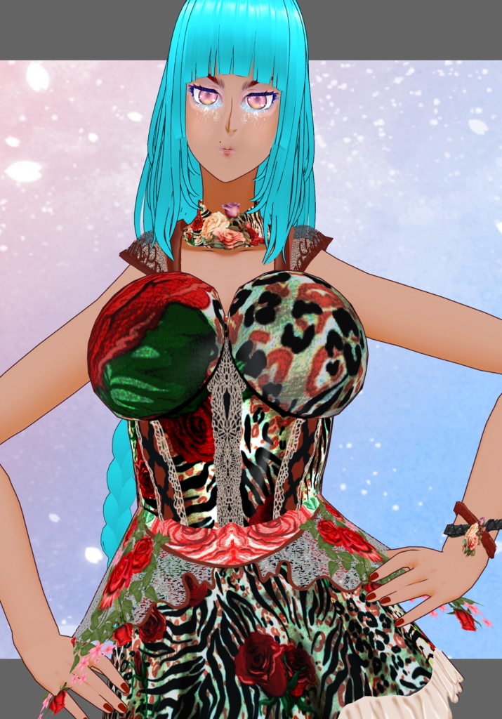 Animal Floral Lace Lolita Set