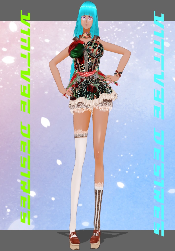 Animal Floral Lace Lolita Set