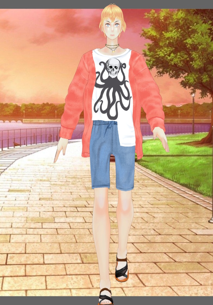 TieDie Octopus Skull Tee Vintage Casual