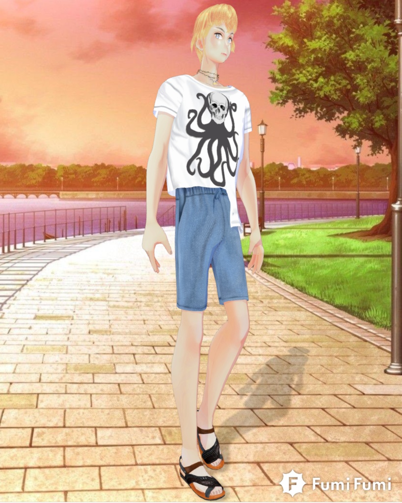 TieDie Octopus Skull Tee Vintage Casual