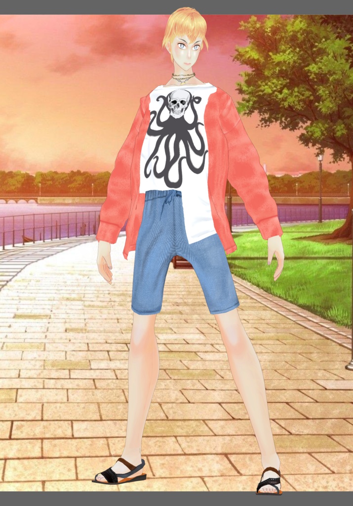 TieDie Octopus Skull Tee Vintage Casual