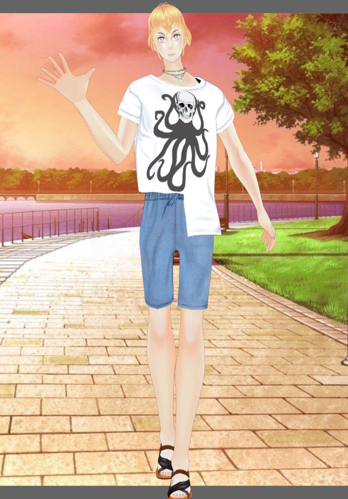 TieDie Octopus Skull Tee Vintage Casual