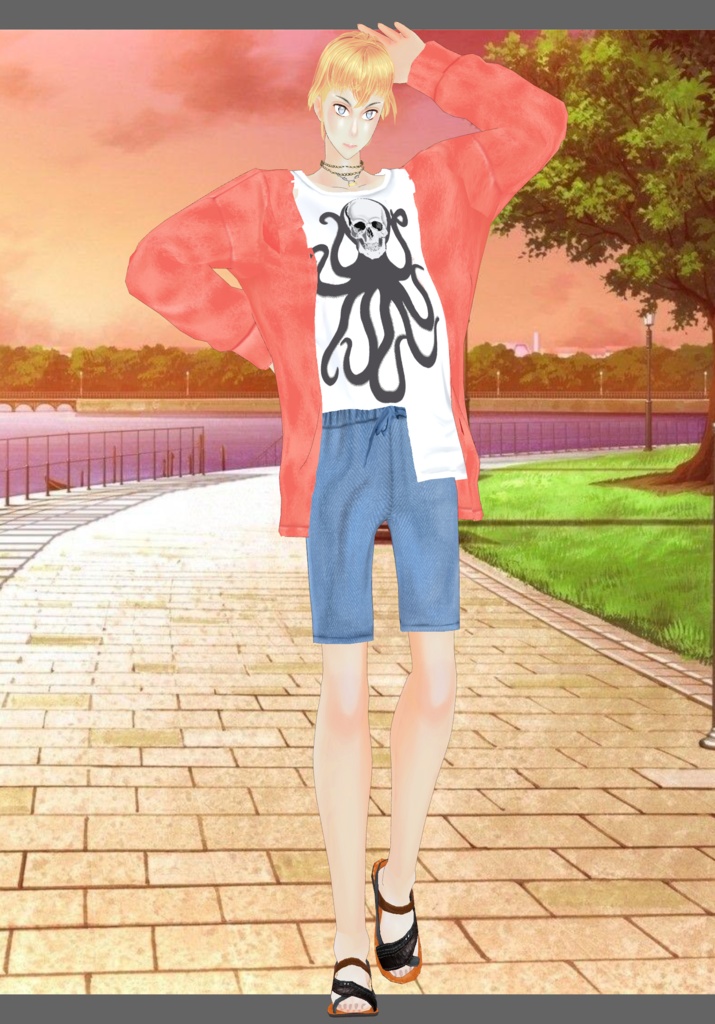 TieDie Octopus Skull Tee Vintage Casual