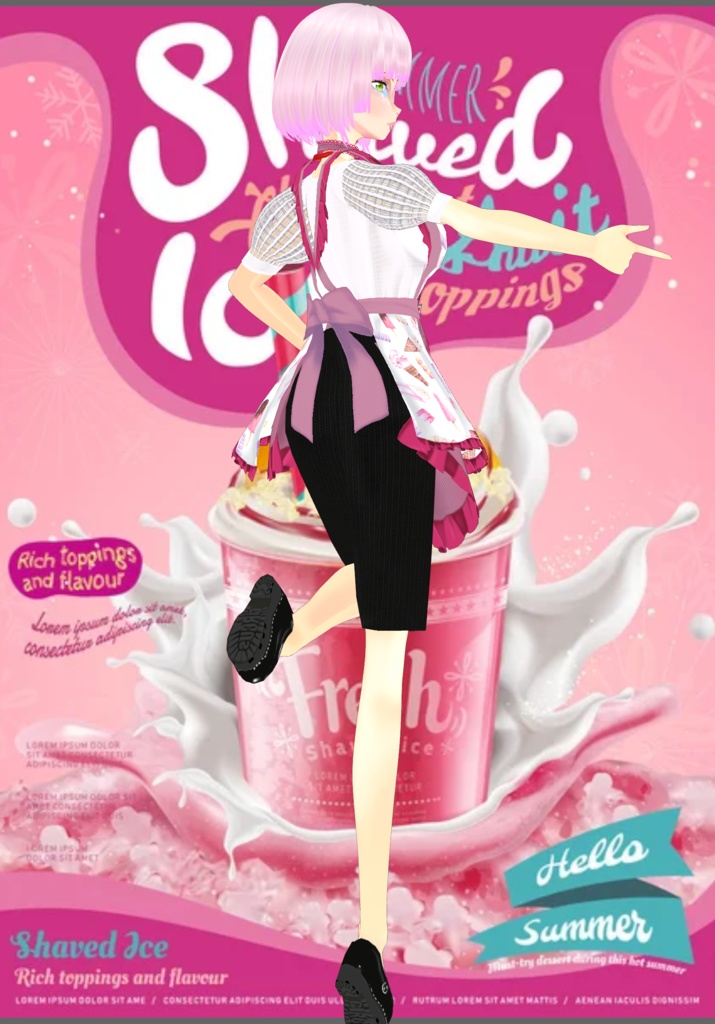 Frills IceCream Parlor Waitress