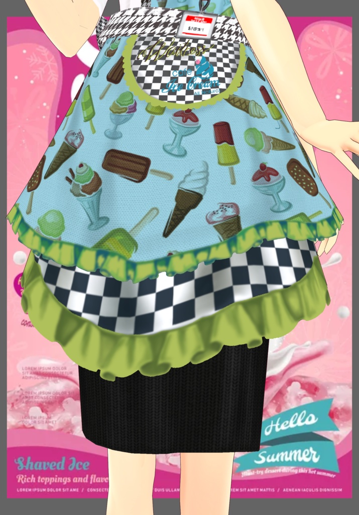 Frills IceCream Parlor Waitress