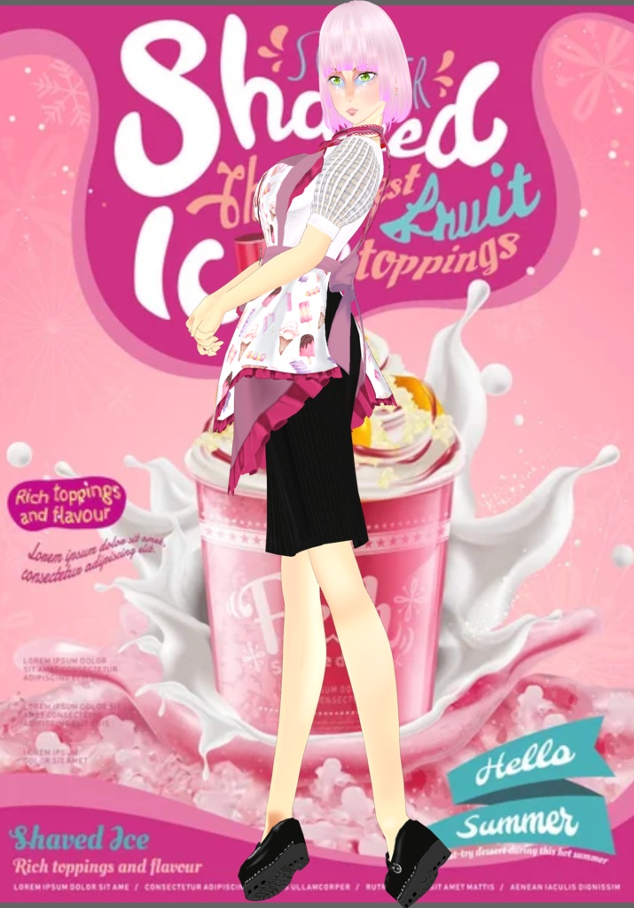 Frills IceCream Parlor Waitress