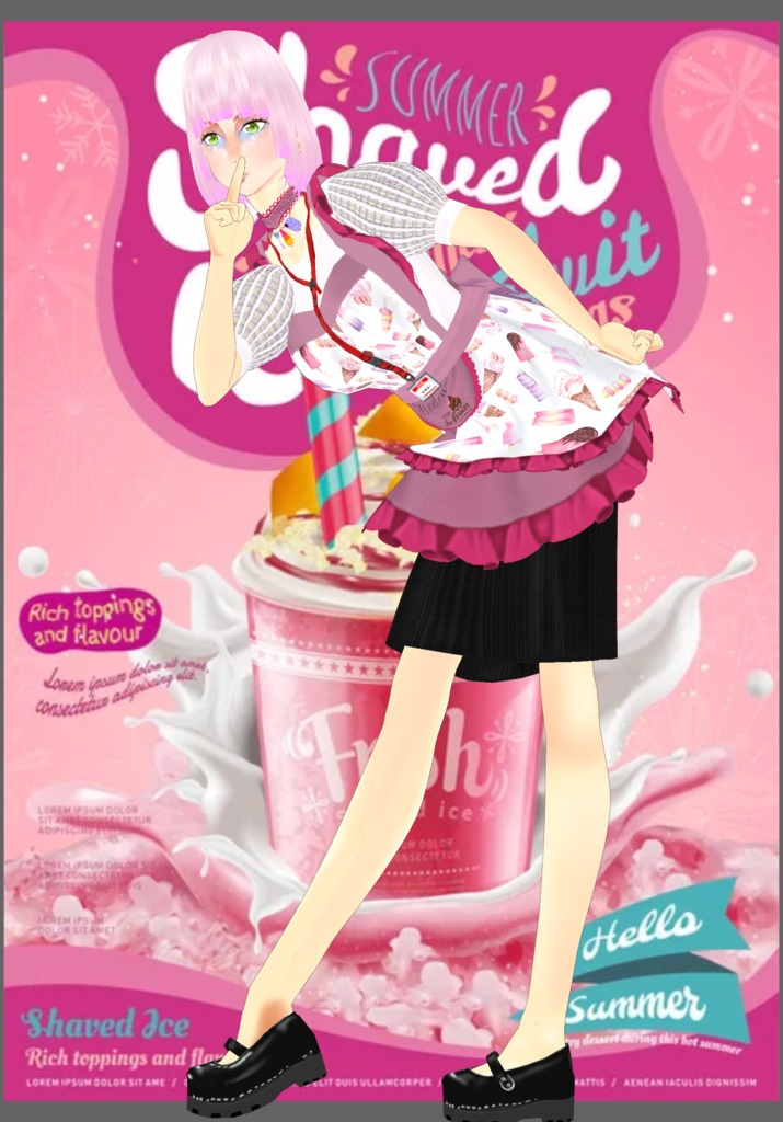 Frills IceCream Parlor Waitress