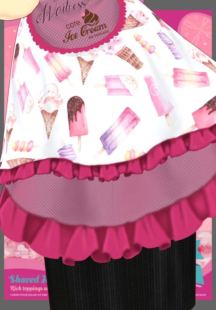 Frills IceCream Parlor Waitress