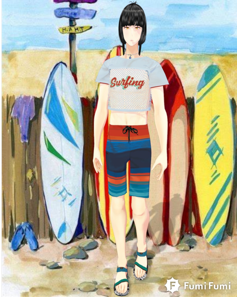 Surfer Sunset Outfit
