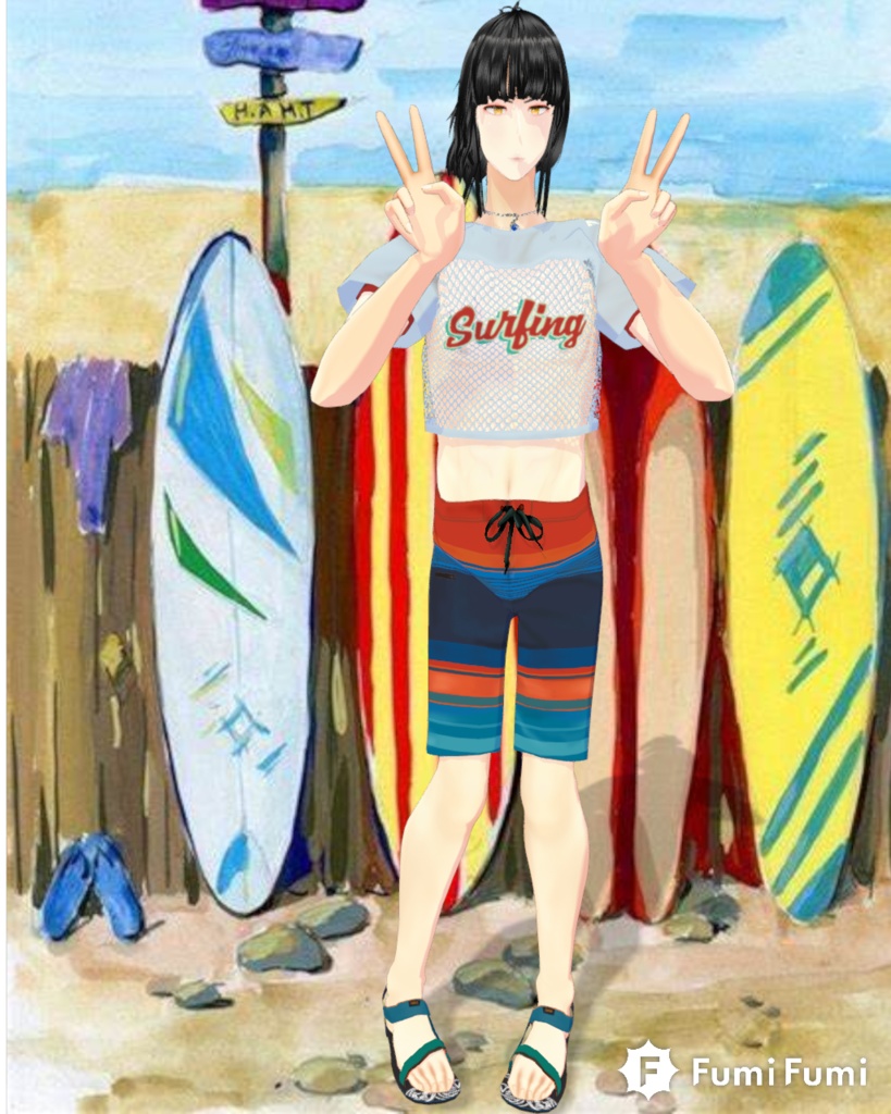 Surfer Sunset Outfit