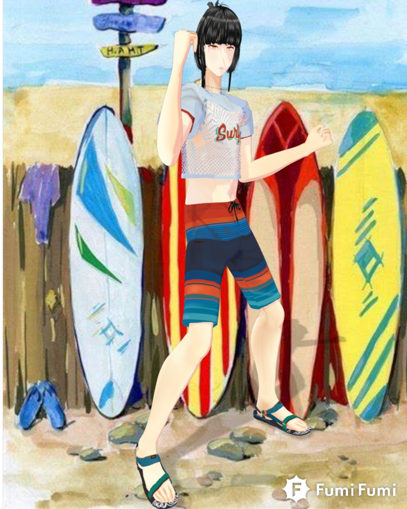 Surfer Sunset Outfit