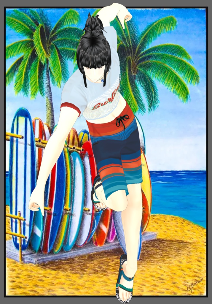 Surfer Sunset Outfit