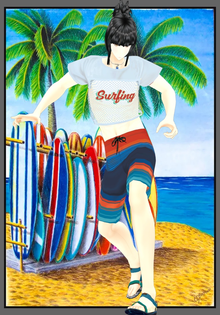 Surfer Sunset Outfit