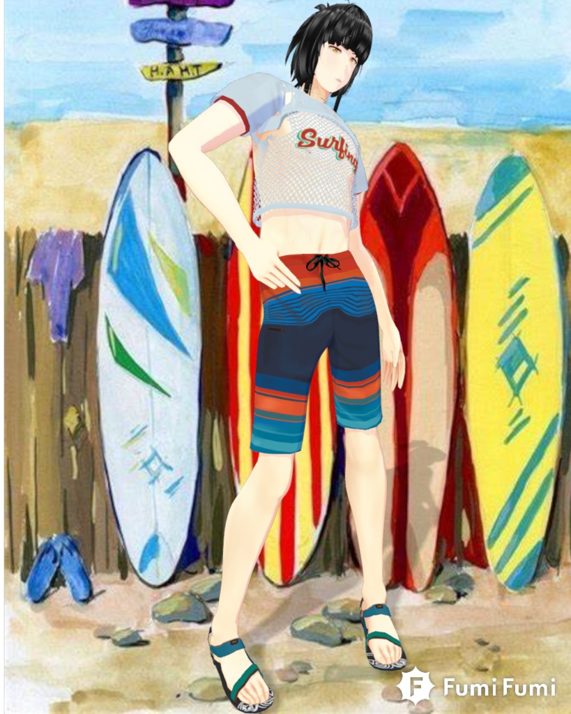 Surfer Sunset Outfit