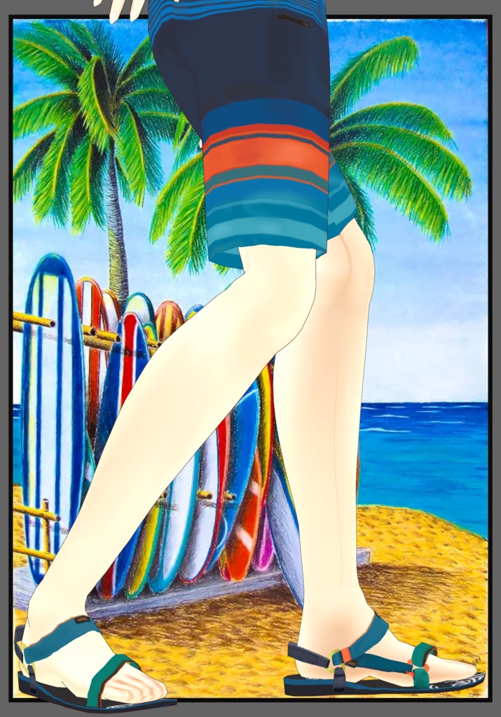 Surfer Sunset Outfit