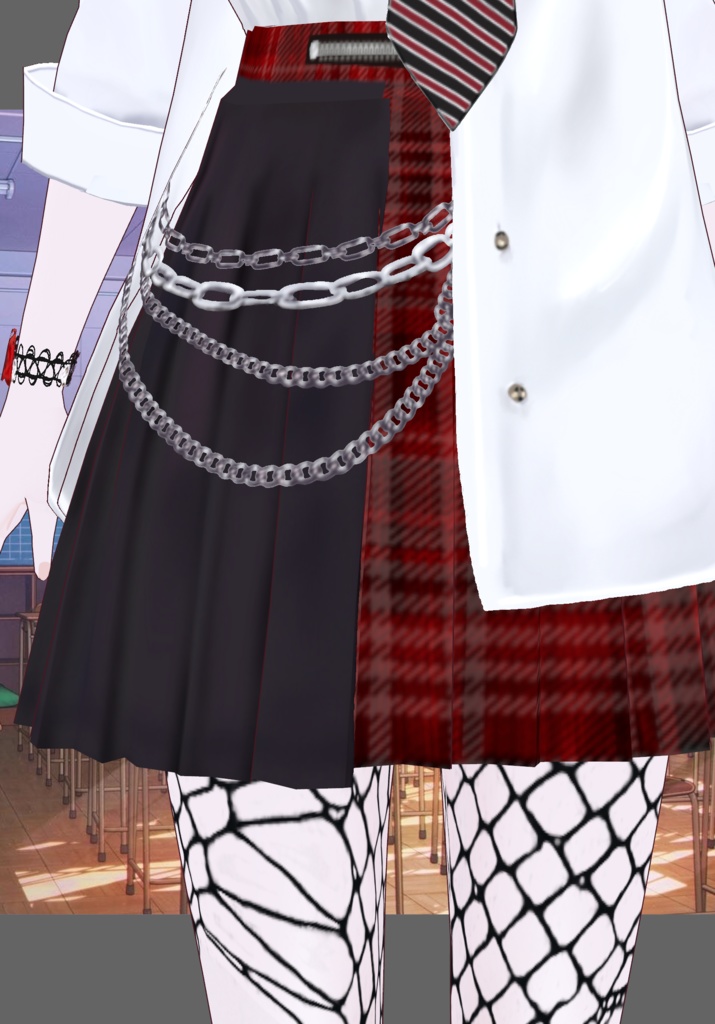 Rebel Punk School Girl Uniform Set