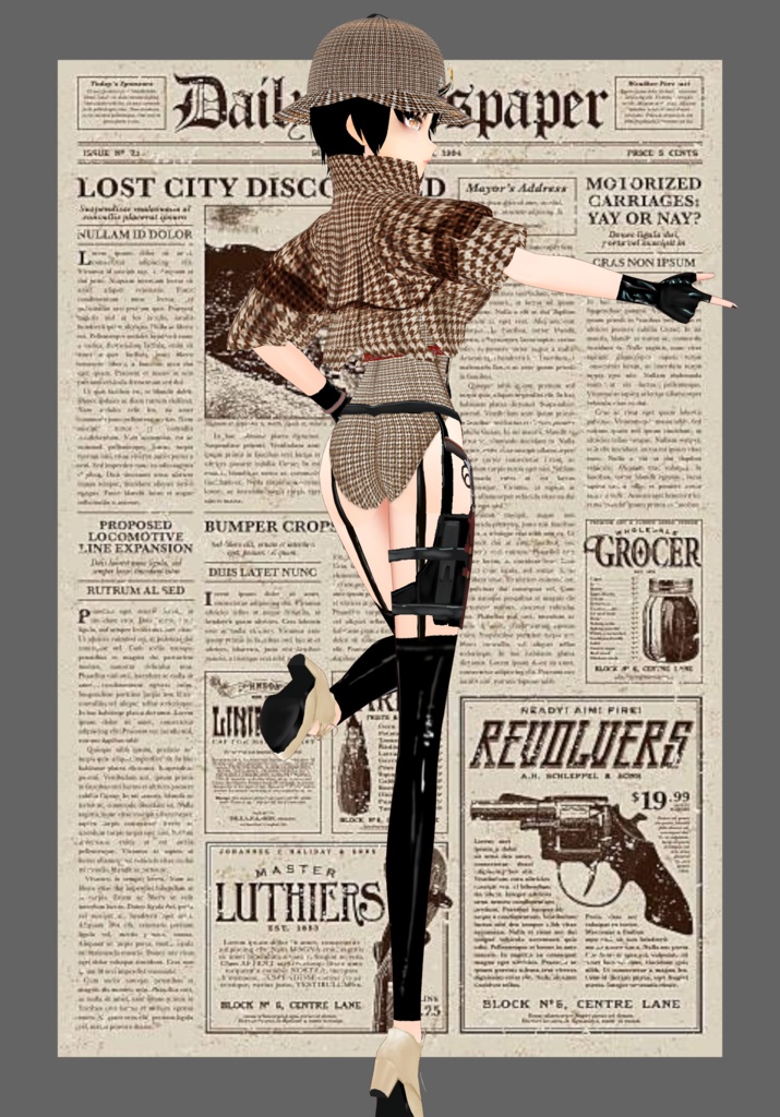 Holmes Detective Sexy Lolita Set