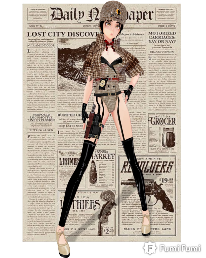 Holmes Detective Sexy Lolita Set