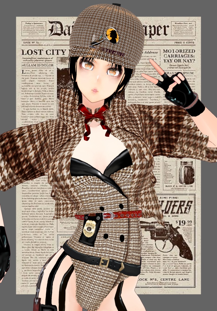 Holmes Detective Sexy Lolita Set