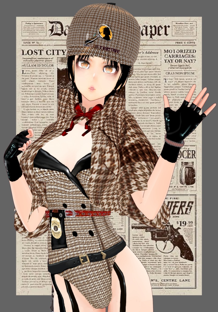 Holmes Detective Sexy Lolita Set