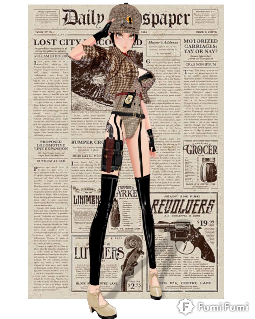 Holmes Detective Sexy Lolita Set