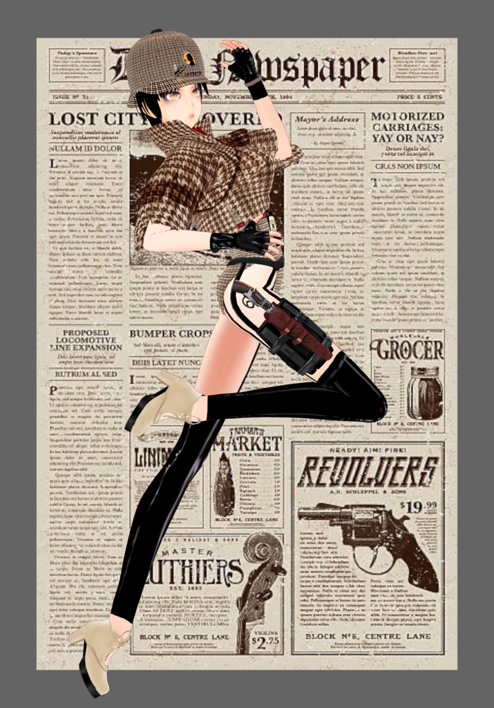 Holmes Detective Sexy Lolita Set