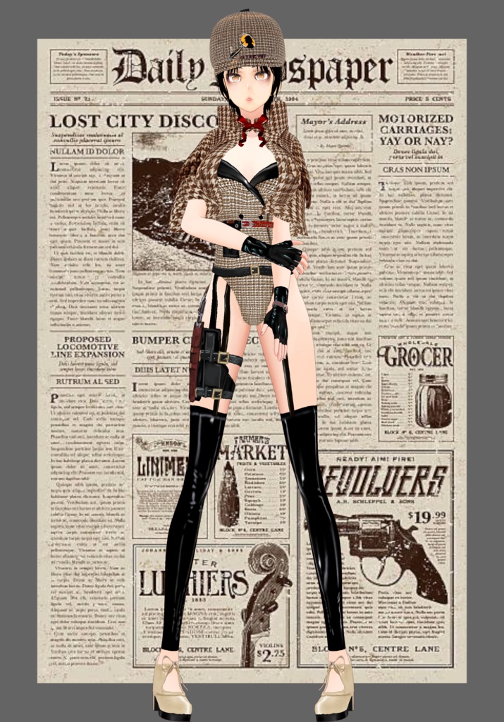 Holmes Detective Sexy Lolita Set