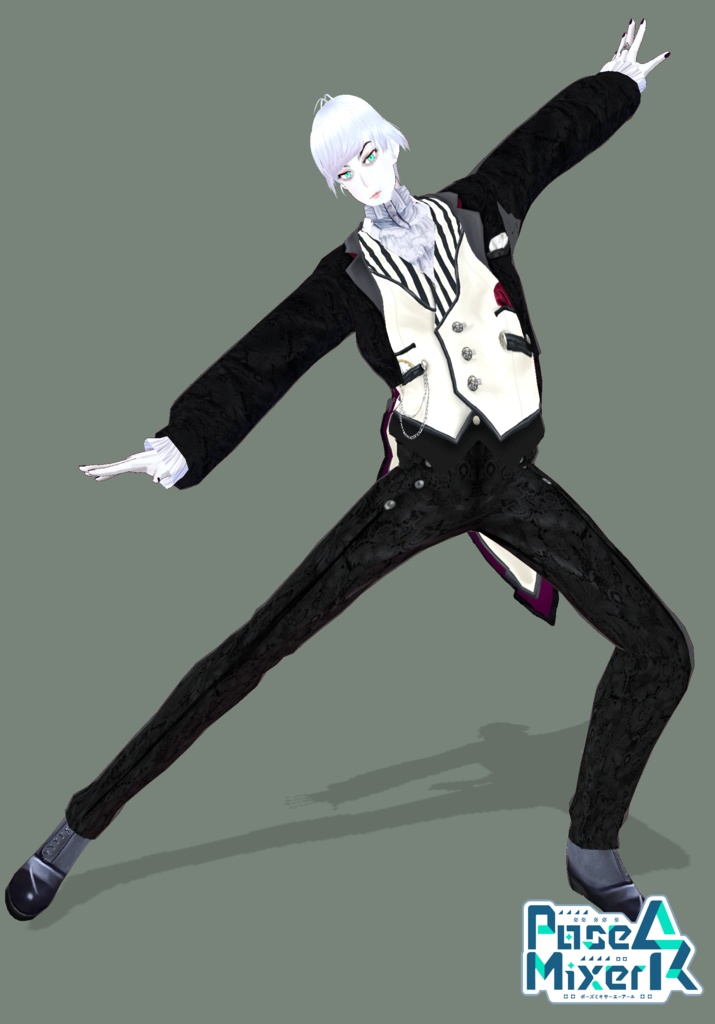 CreamBlack Gothic Lolita Guy. Victorian Fashion