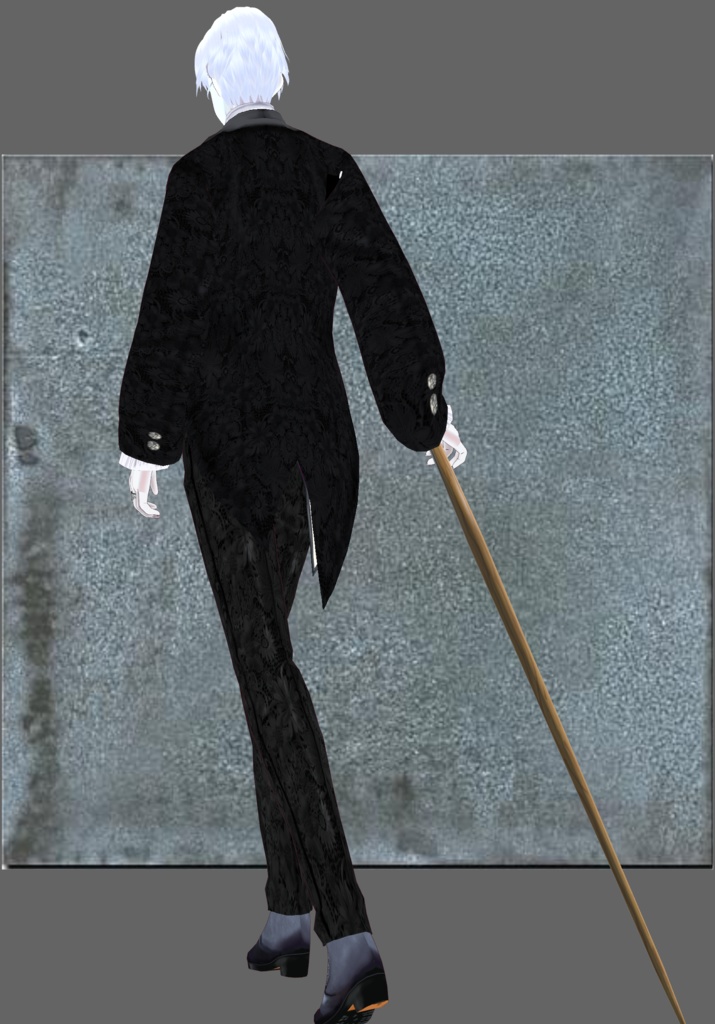 CreamBlack Gothic Lolita Guy. Victorian Fashion