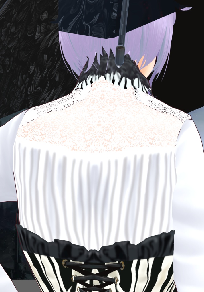 C/B Stripe Gothic Lolita Girl.              Victorian Fashion